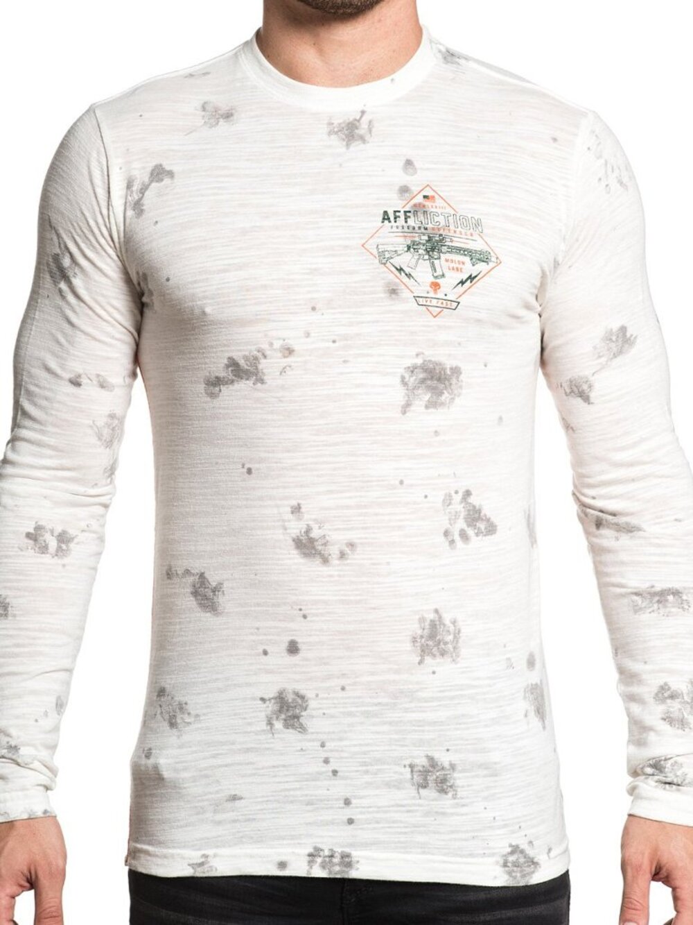 Affliction Tactical Supply A16867 Long Sleeve Graphic Fashion T-shirt for Men